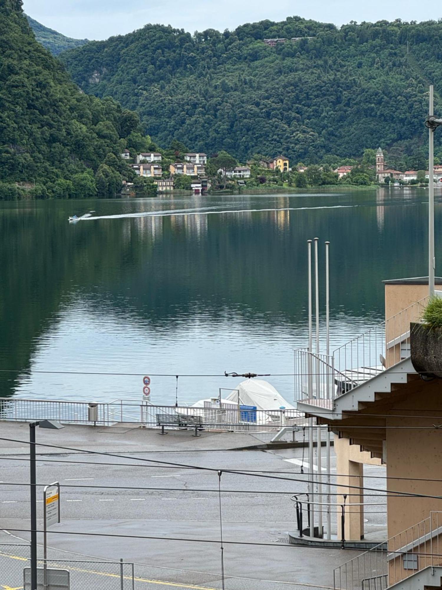 Neue Gartenwohnung Mit Sicht Auf Den Luganersee Ponte Tresa Exterior foto